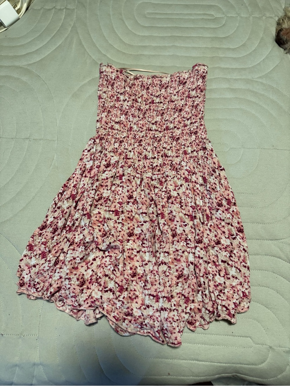 Floral Pink Smocked dress